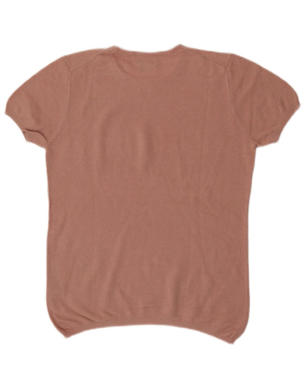 Massimo Dutti Blusa Mujer Top UK 46 Large Rosa Algodón