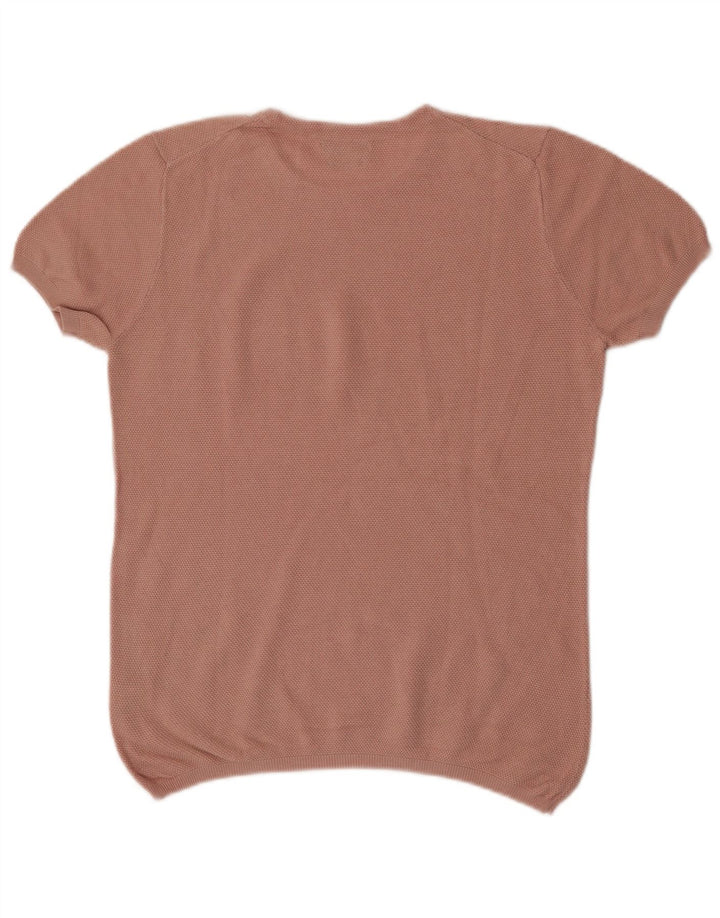 Massimo Dutti Blusa Mujer Top UK 46 Large Rosa Algodón