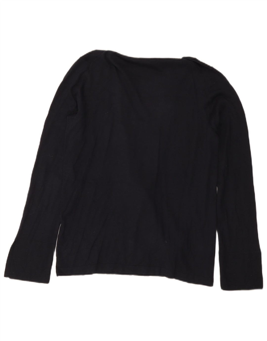 Massimo Dutti Jersey con Cuello Chal para Mujer UK 42 Medium Azul Marino