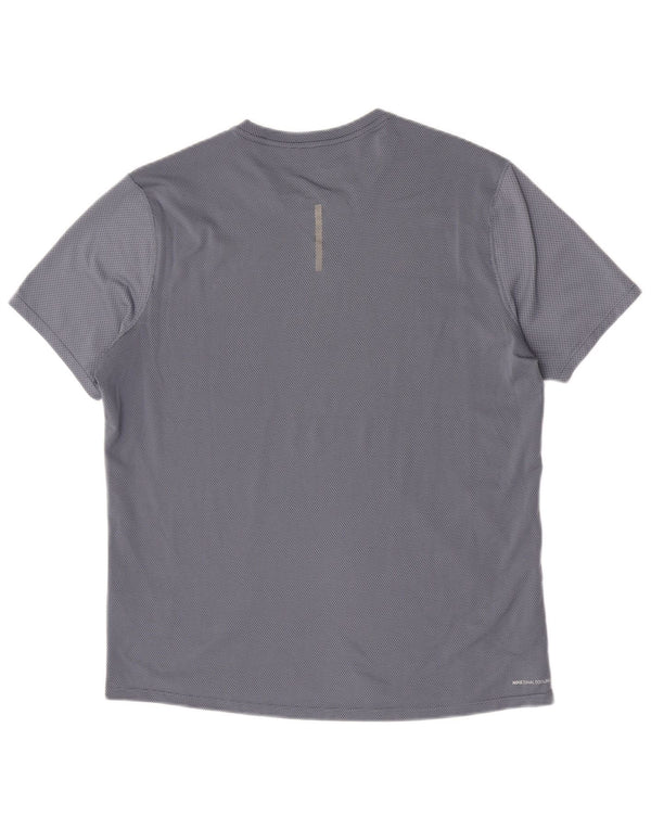 Nike Camiseta de manga corta para hombre Top Large Blue Moteado Poliéster