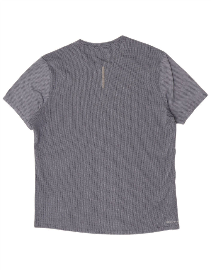 Nike Camiseta de manga corta para hombre Top Large Blue Moteado Poliéster