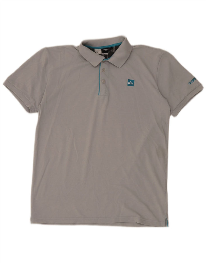 Quiksilver Polo Slim Fit de algodón gris medio para hombre