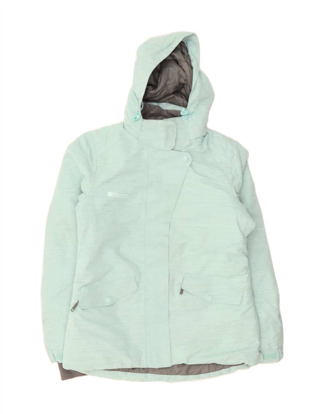 MOUNTAIN WAREHOUSE Womens Hooded Windbreaker Jacket UK 10 Small Turquoise Vintage Mountain Warehouse and Second-Hand Mountain Warehouse from Messina Hembry 