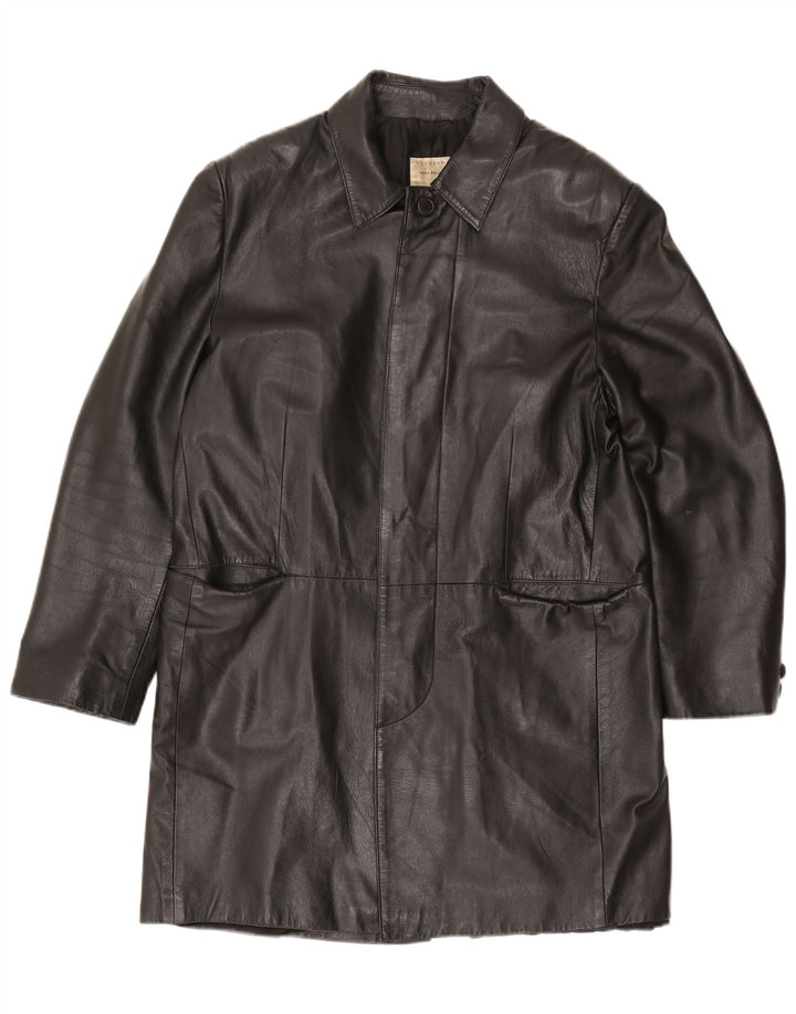 Conbipel Abrigo de cuero Free Heron para hombre IT 48 Cuero negro mediano