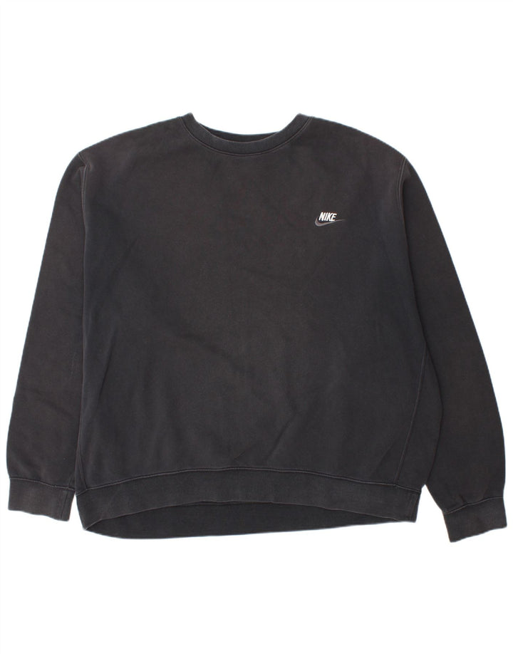 NIKE Sudadera holgada para hombre, talla 2XL, color negro