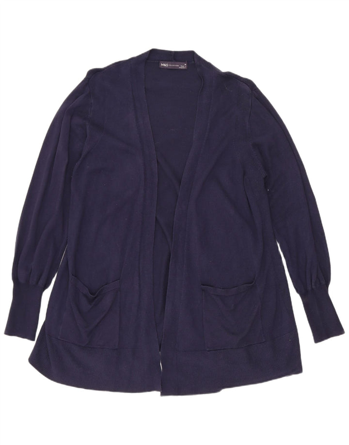 Marks & Spencer - Cárdigan largo para mujer, color azul marino mediano