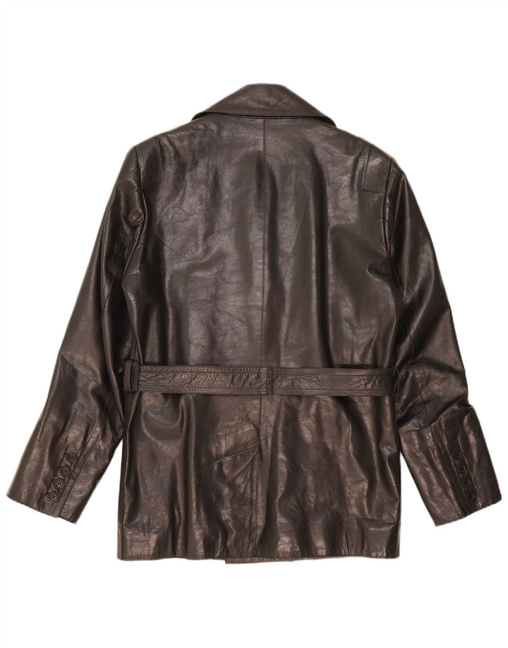 Costume National Chaqueta cruzada para hombre IT 48 Mediana Negro