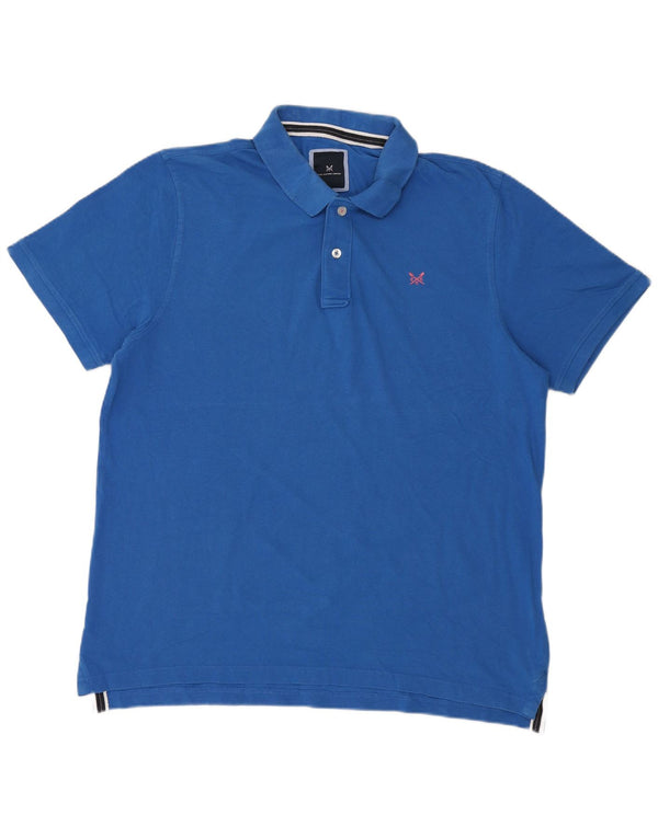 Crew Clothing Mens Polo Shirt 2XL Blue Cotton