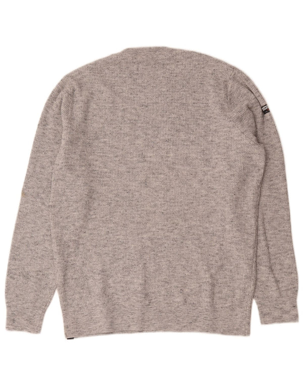 Superdry Jersey De Cuello Redondo Para Hombre XL De Algodón Moteado Gris