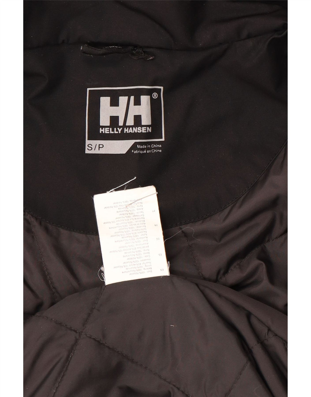 Helly Hansen Parka con capucha para hombre, talla 36, poliéster negro pequeño