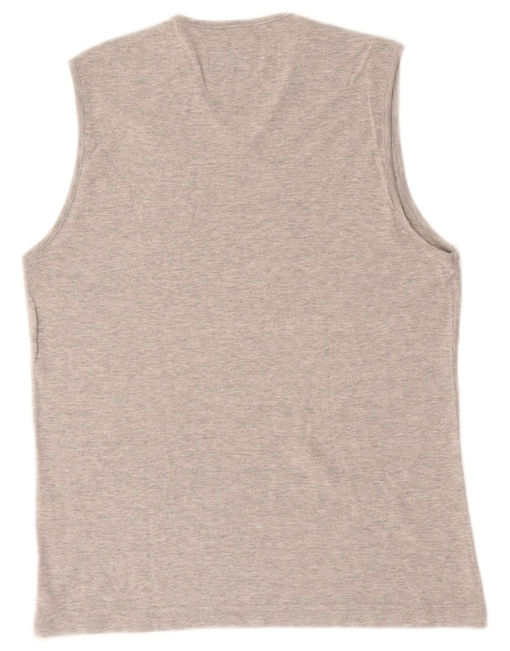 Rifle Chaleco para mujer Top UK 14 Algodón moteado gris medio