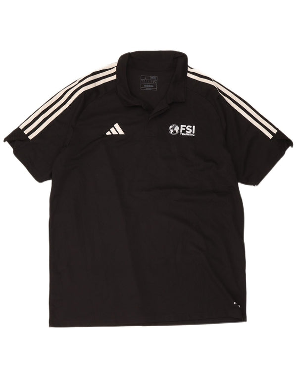 Adidas Polo Aeroready Graphic Regular Fit para Hombre Poliéster Negro Grande