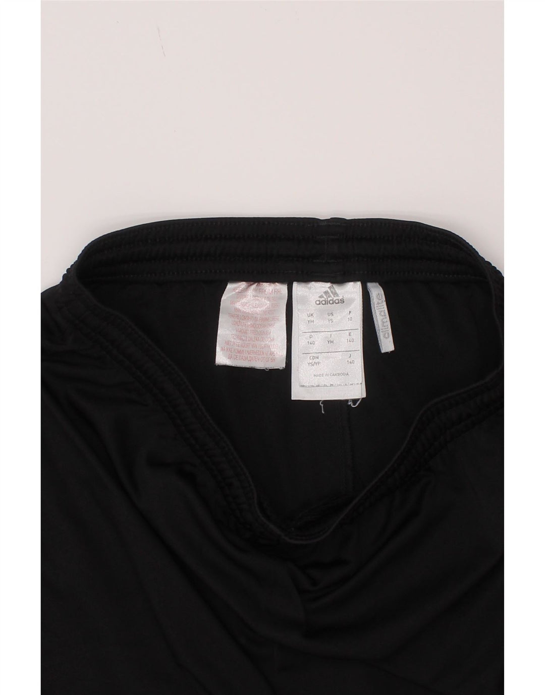 Adidas Pantalones cortos deportivos Climalite para niños 9-10 años Mediano Negro Poliéster