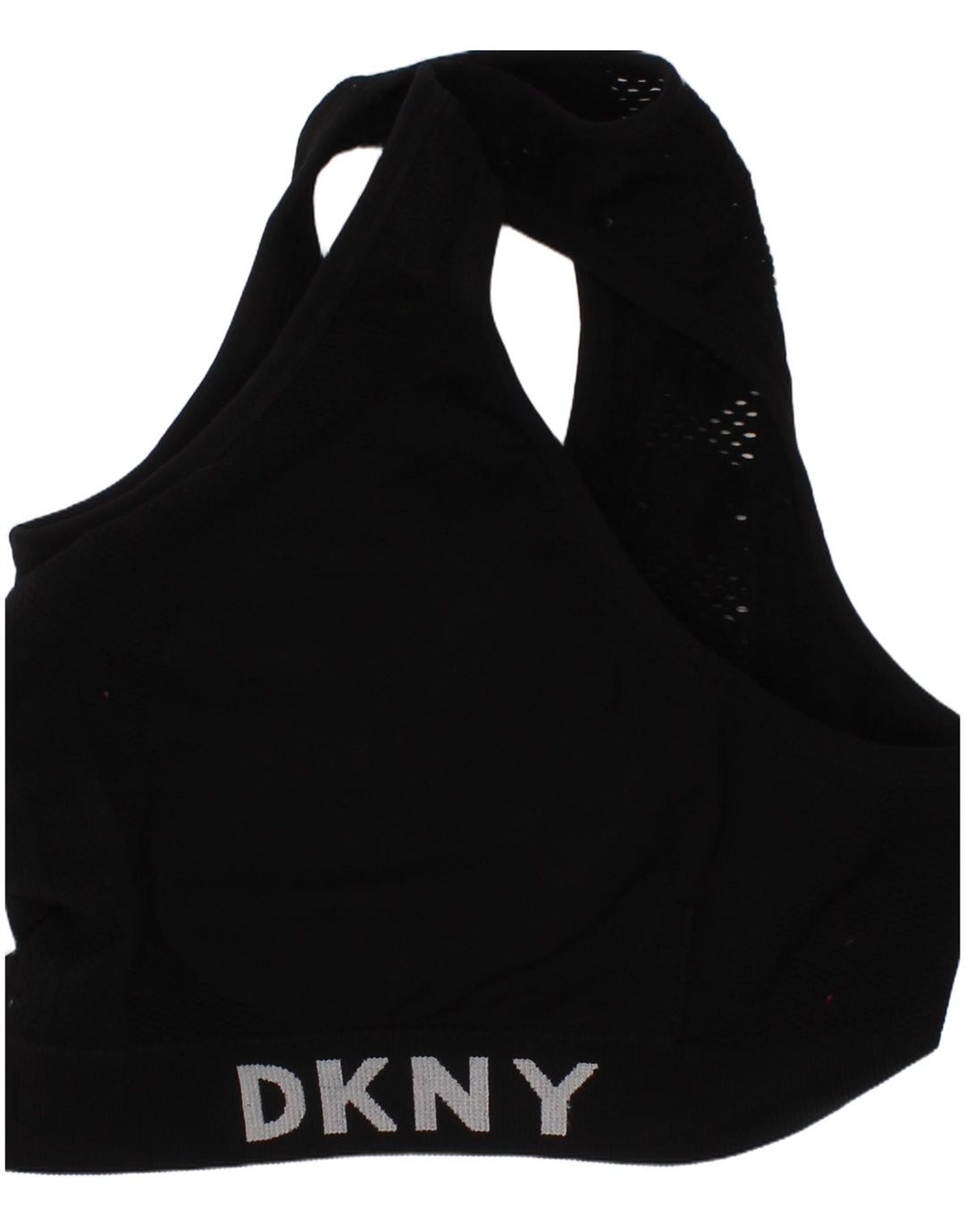 Dkny Mujer Sujetador Deportivo Gráfico Top Deportivo Negro Pequeño