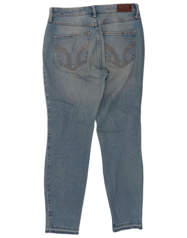 Hollister Jeans ajustados de talle alto para mujer US 5 Small W27 L26 Algodón azul