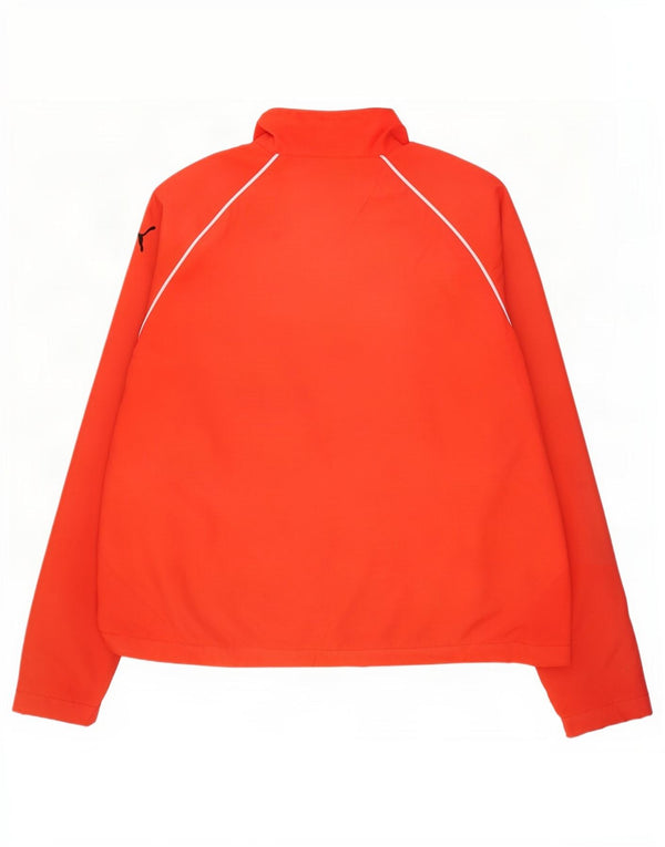 Puma Chaqueta de chándal para hombre, color rojo medio