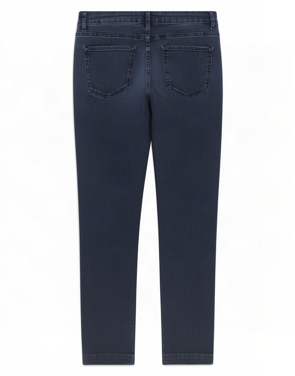 Marks & Spencer Vaqueros Rectos para Mujer UK 12 Medium W30 L27 Azul Marino