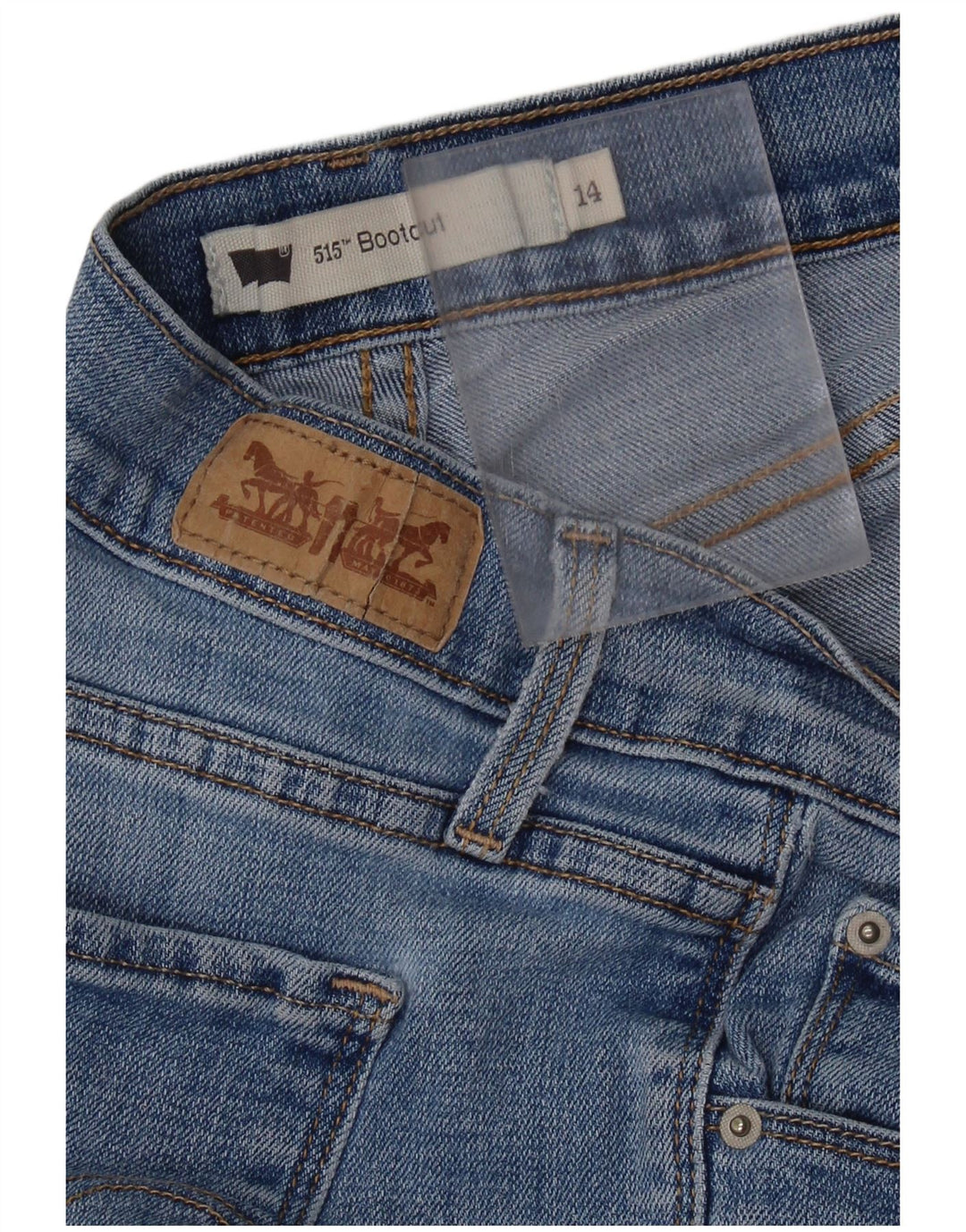 LEVI'S Jeans 515 Bootcut para mujer US 14 XL W34 L31 Azul