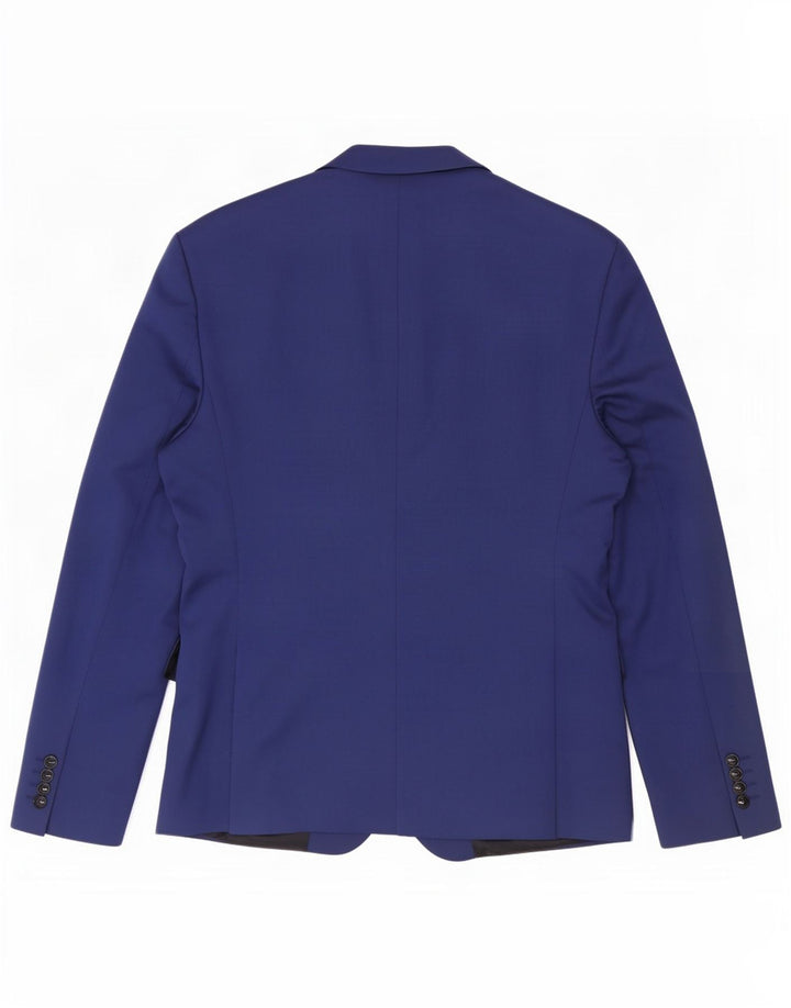 Zara Chaqueta tipo blazer de 2 botones para hombre EU 52 Azul grande