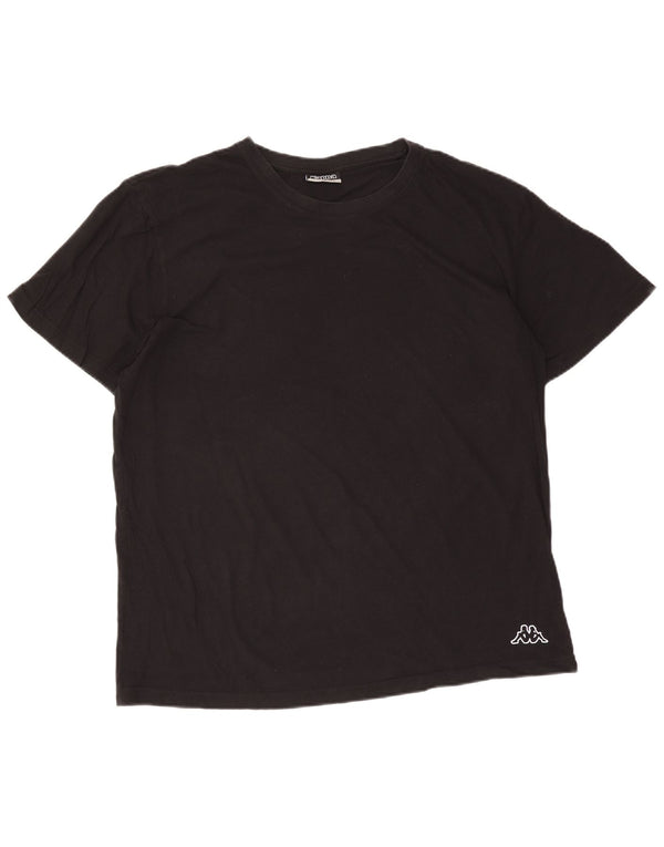 Kappa Camiseta Hombre Top 2XL Algodón Negro