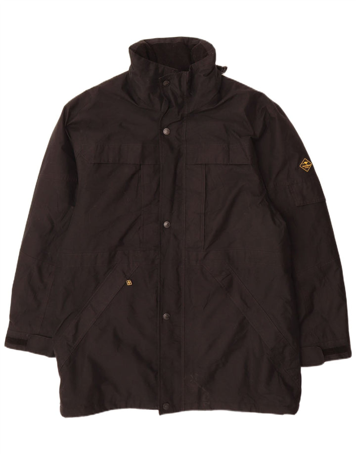 Roadsign Abrigo cortavientos para hombre UK 46 3XL Poliéster negro