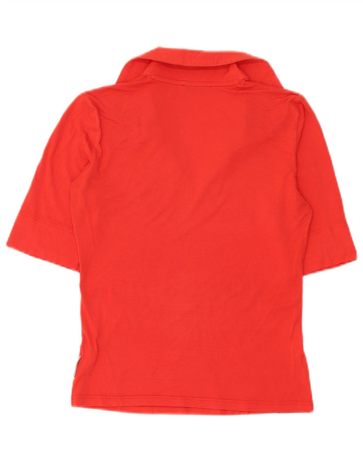 Ballantyne Polo para mujer UK 12 Viscosa roja mediana