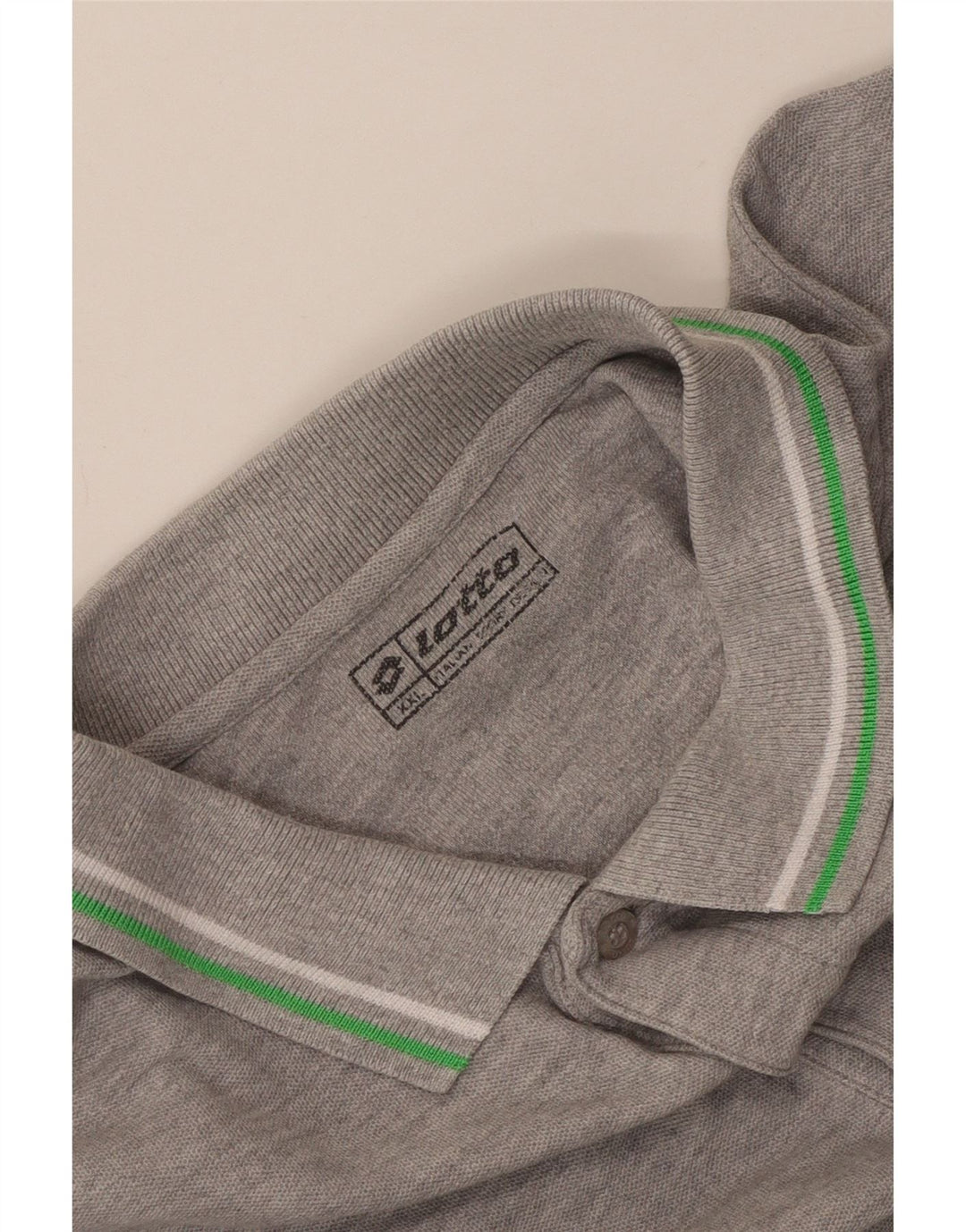 Polo Lotto Hombre 2XL Algodón Gris