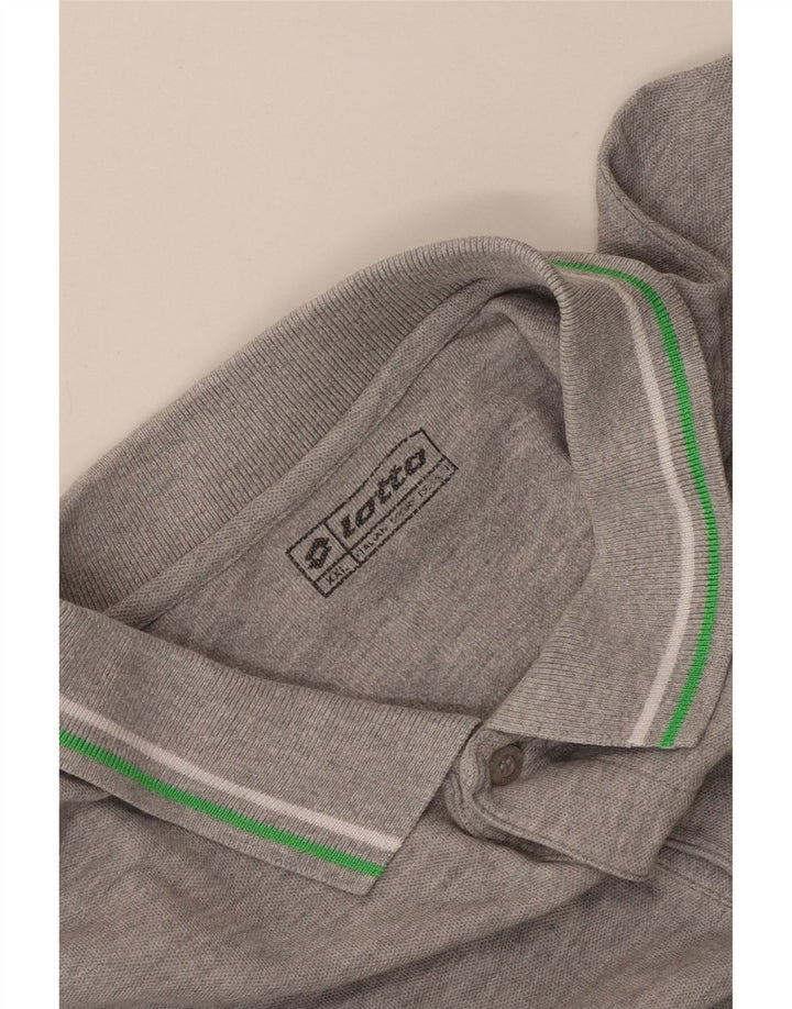 Polo Lotto Hombre 2XL Algodón Gris