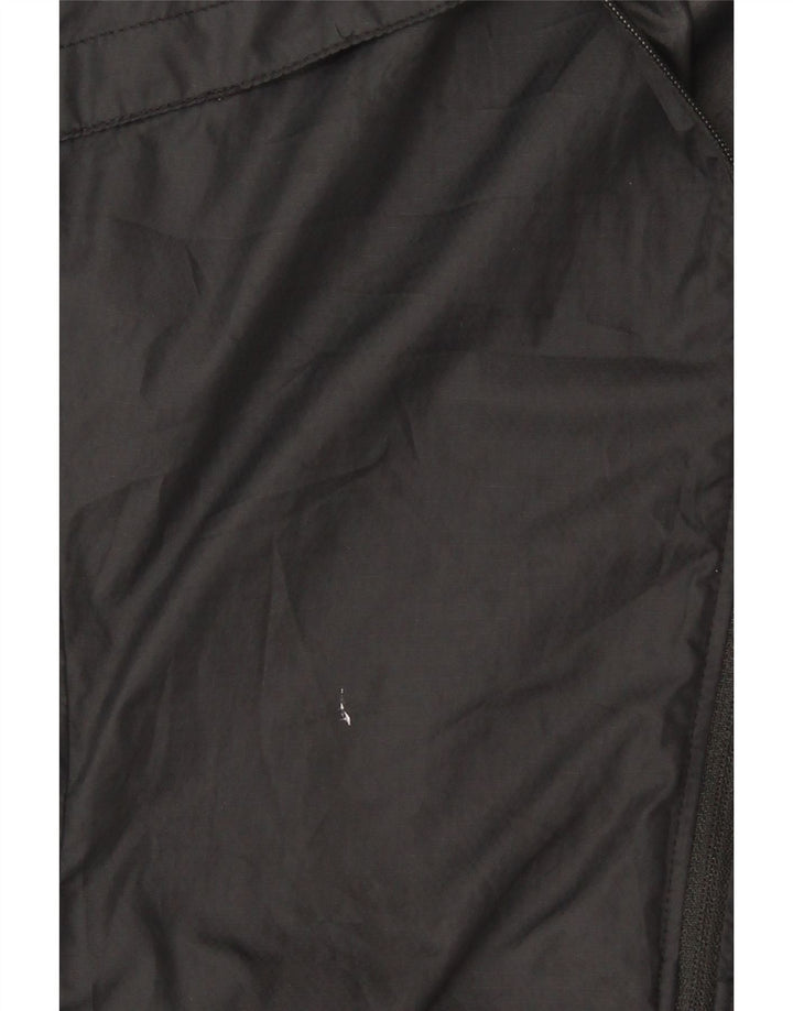Nike - Chaqueta impermeable con capucha para mujer, talla M, color negro, poliéster, deportiva