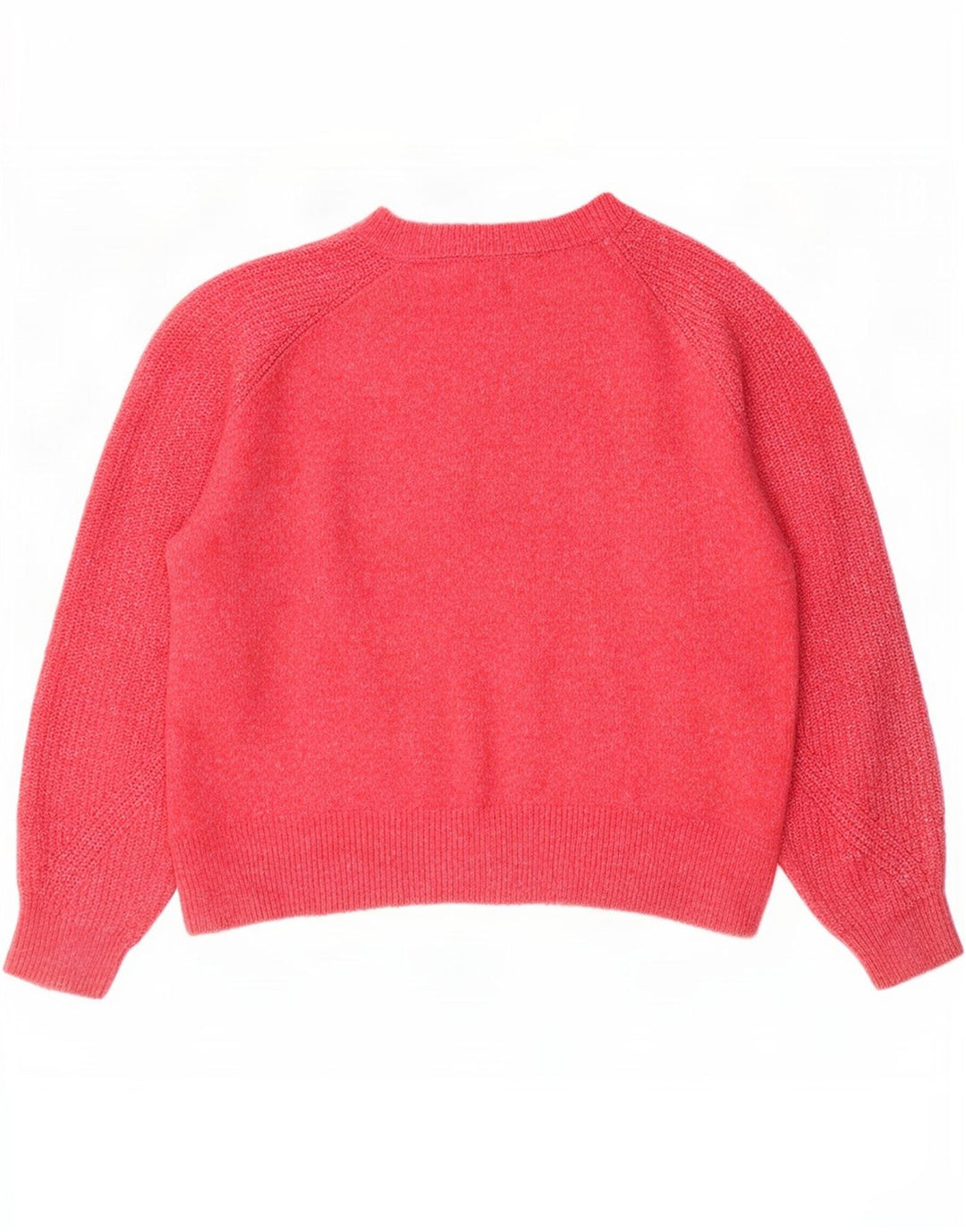 Marks & Spencer Suéter tipo jersey con cuello redondo para mujer, Reino Unido 44, mediano, moteado en rosa