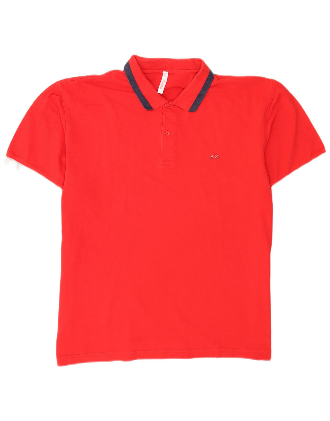 Sun68 Polo para hombre 3XL Algodón rojo