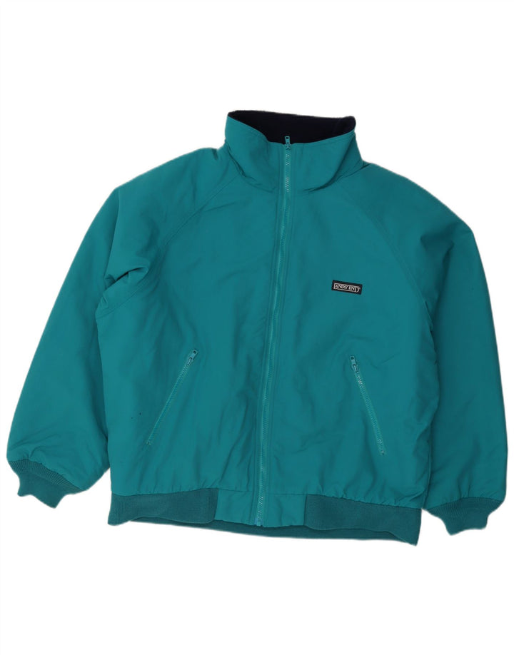 Lands End Chaqueta bomber acolchada para hombre Reino Unido 42/44 Poliéster azul grande