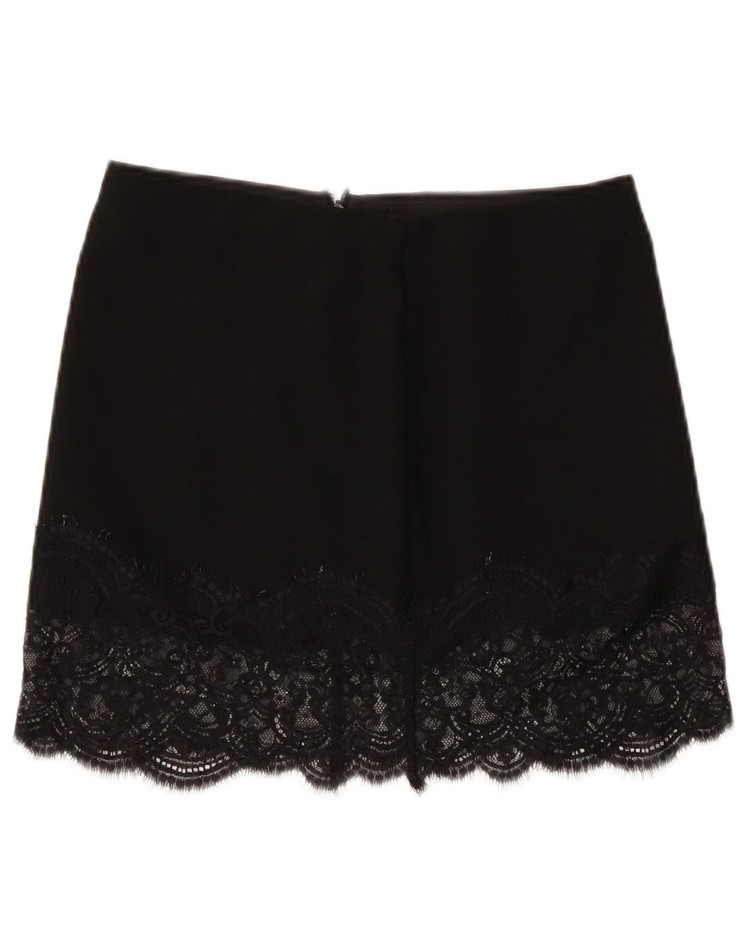 ZARA Minifalda Mujer Small W26 Negro