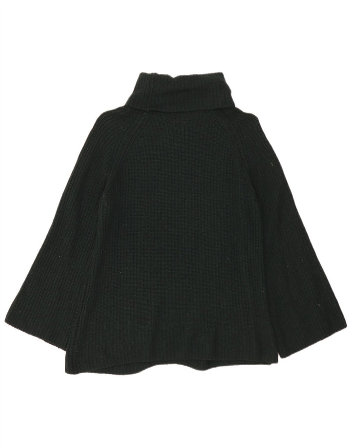 Massimo Dutti Jersey de cuello vuelto para mujer UK 10 Small Green Wool