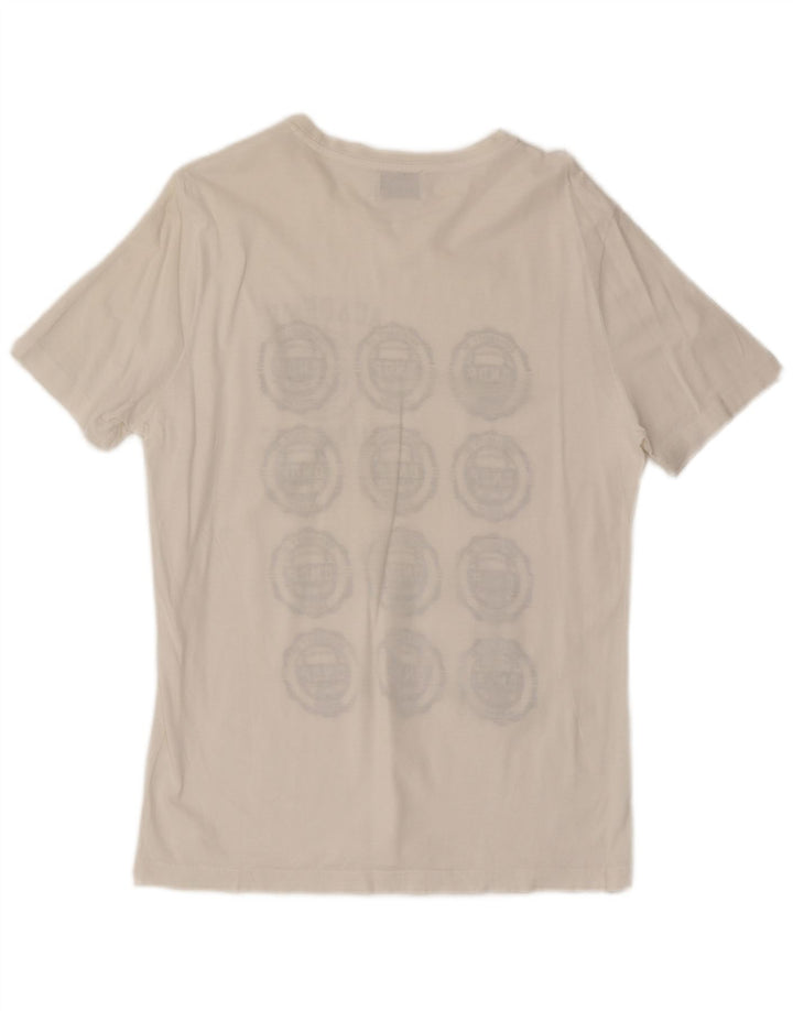 Dondup Hombre Camiseta Gráfica Top Medium White