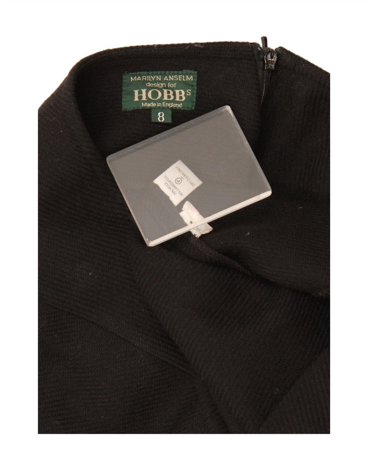 Hobbs Falda larga para mujer UK 8 Small W30 Lana negra