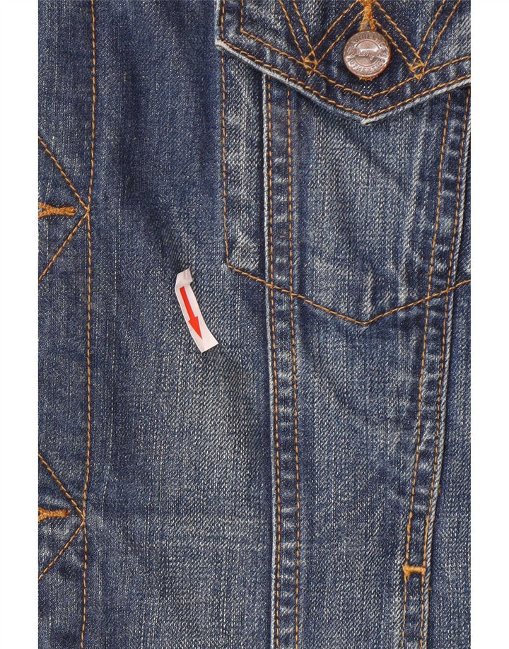 Wrangler Chaqueta vaquera vaquera para hombre UK 40 Algodón azul grande