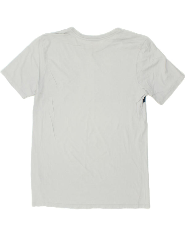 NIKE Mens Graphic T-Shirt Top Large Grey Colourblock Cotton