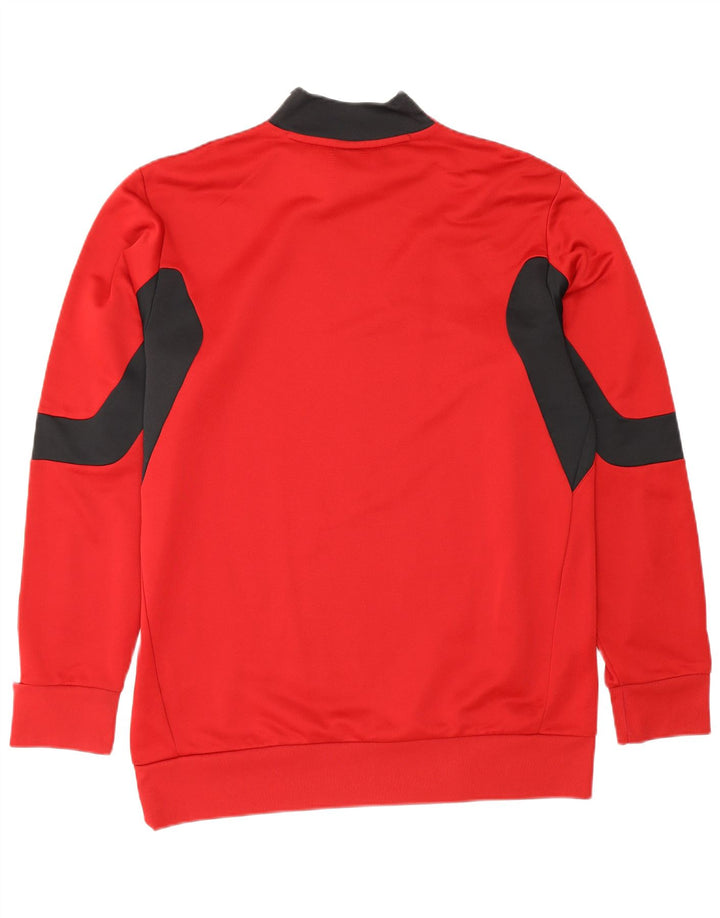 Adidas Sudadera para hombre Jumper UK 42/44 Large Rojo Colorblock Poliéster