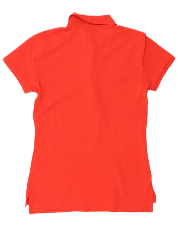 Polo Ralph Lauren Camisa Slim Fit para Mujer UK 10 Small Naranja Algodón