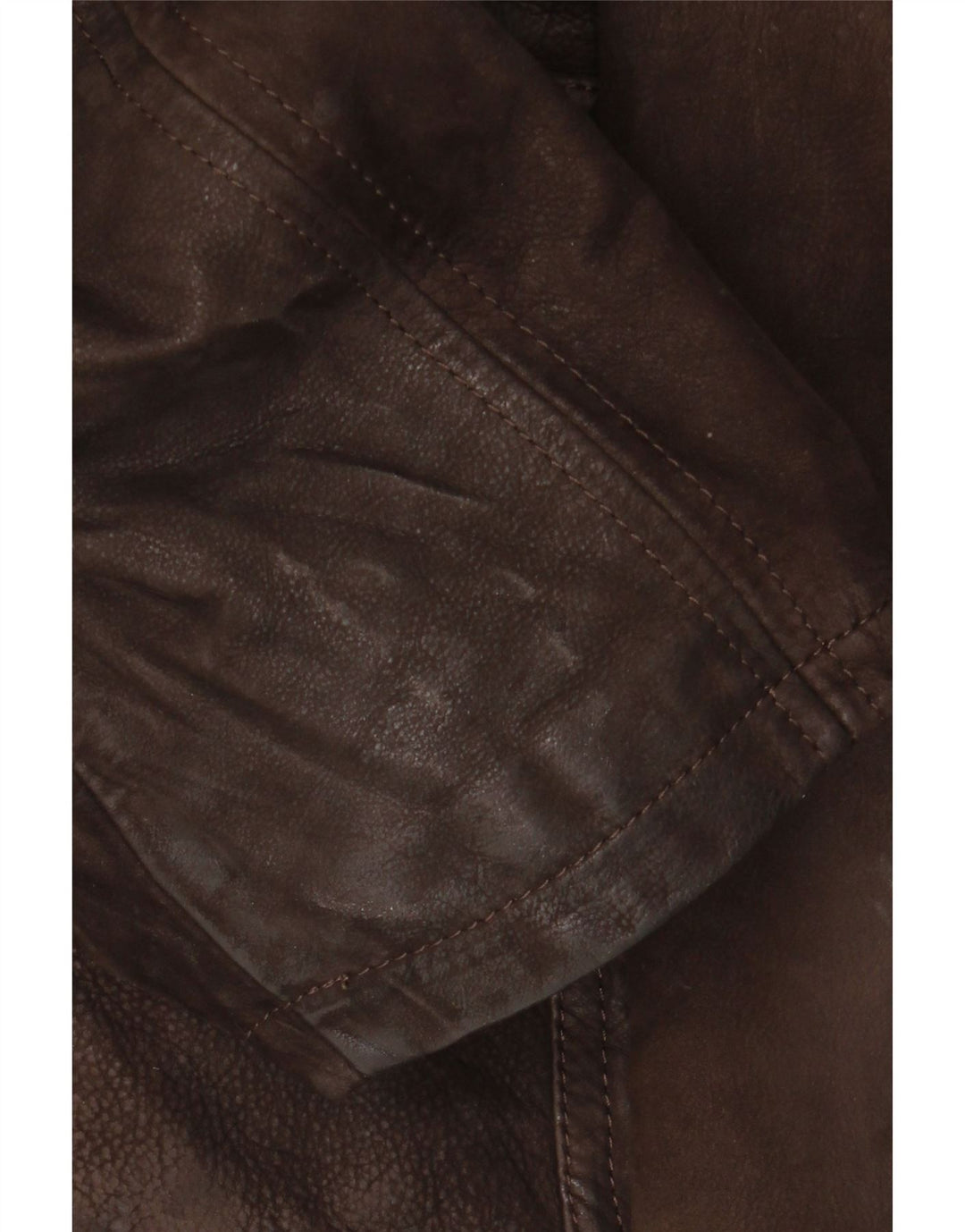 Chaqueta de cuero vintage para hombre IT 56 3XL cuero marrón