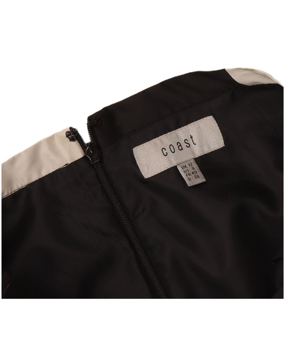 Coast Falda Acampanada para Mujer UK 40 Mediano W30 Negro Geométrico