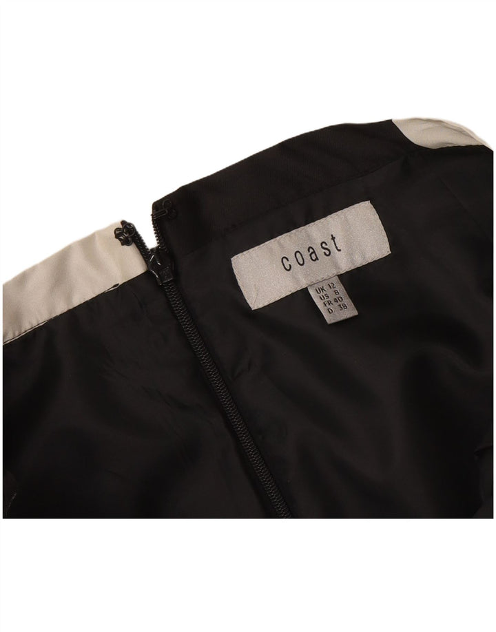 Coast Falda Acampanada para Mujer UK 40 Mediano W30 Negro Geométrico