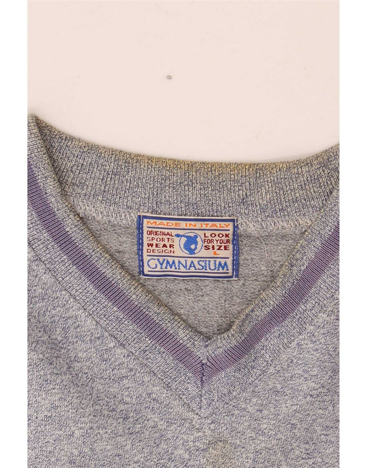 Gymnasium Hombre Sudadera Con Estampado Gráfico Jumper Large Azul Colorblock