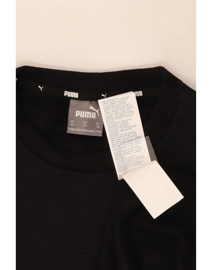 Puma Sudadera gráfica para hombre Jumper XS Algodón negro