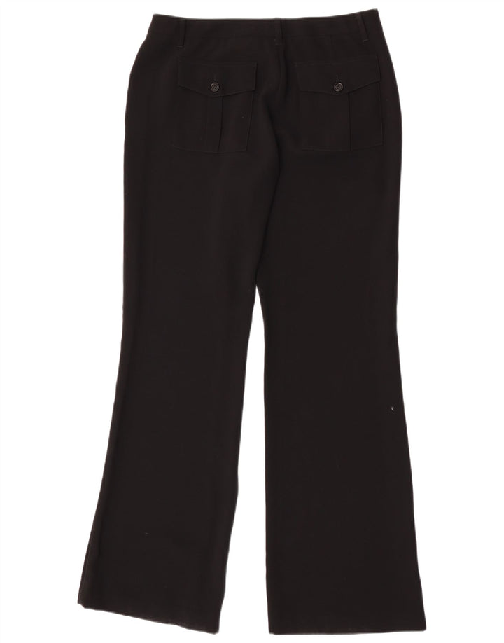 Pantalón Chino Bootcut Mujer Benetton IT 44 Medium W28 L32 Poliéster Negro