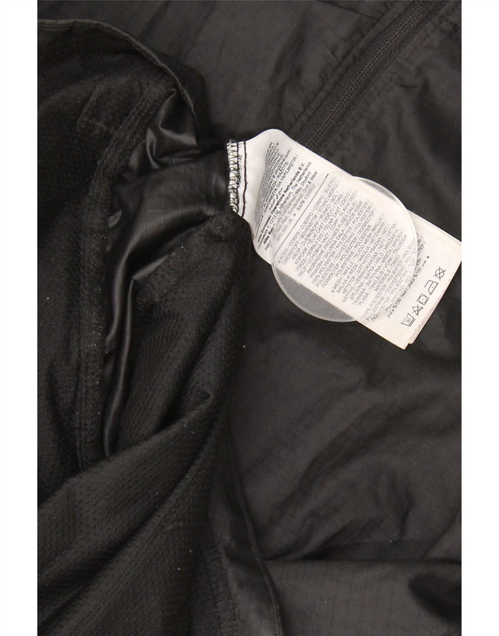 Nike - Chaqueta impermeable con capucha para mujer, talla M, poliéster negro