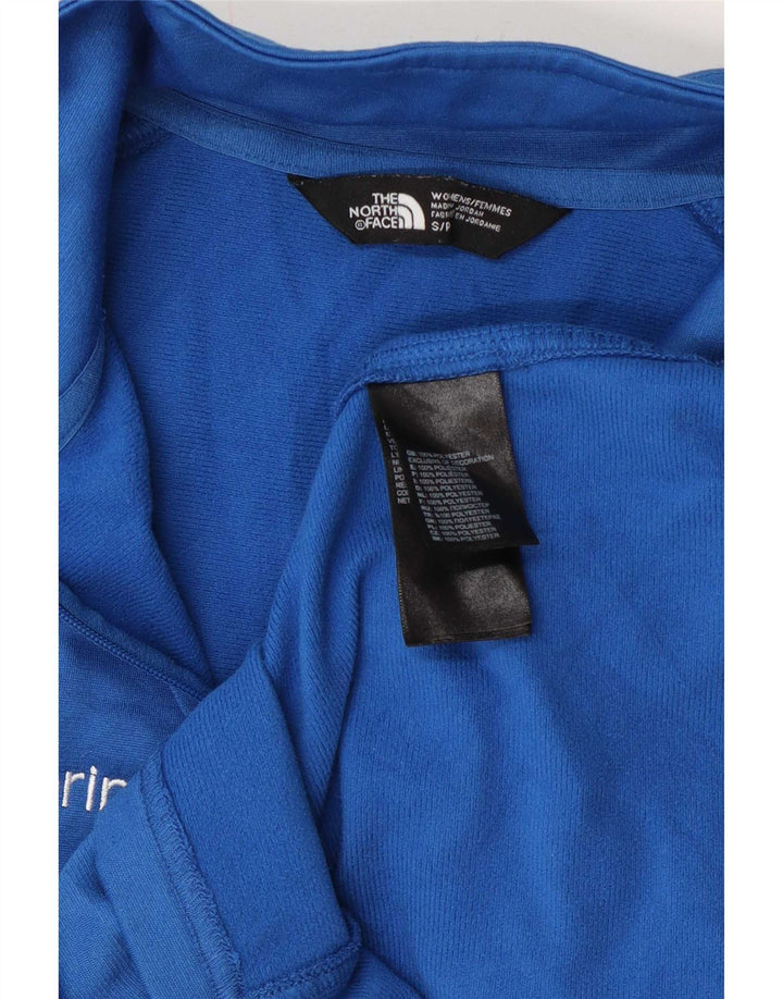 The North Face Top de chándal con cuello y cremallera para mujer UK 10 Small Blue