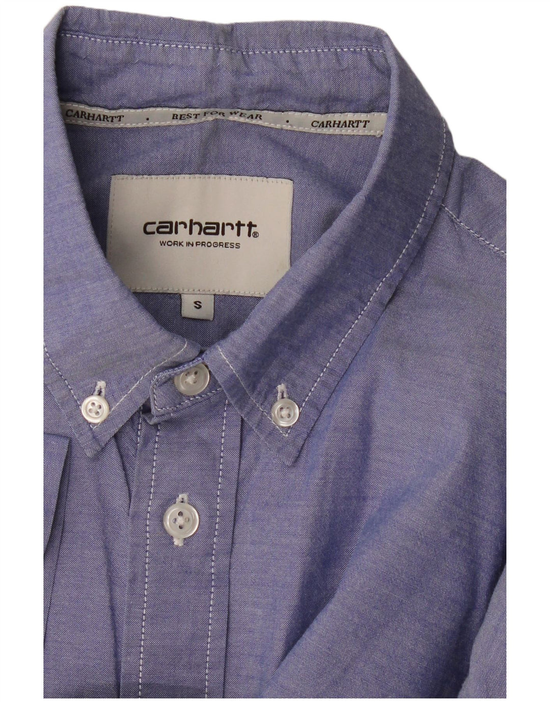 CARHARTT Camisa de manga corta para hombre azul pequeño