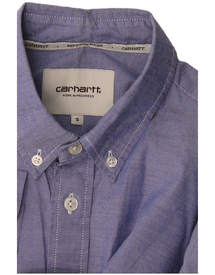 CARHARTT Camisa de manga corta para hombre azul pequeño